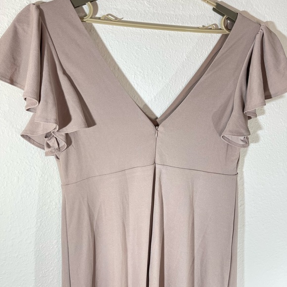 Birdy Grey Hannah Crepe Bridesmaids Dress. Color Taupe. Size 1X. NWOT! - Picture 5 of 7